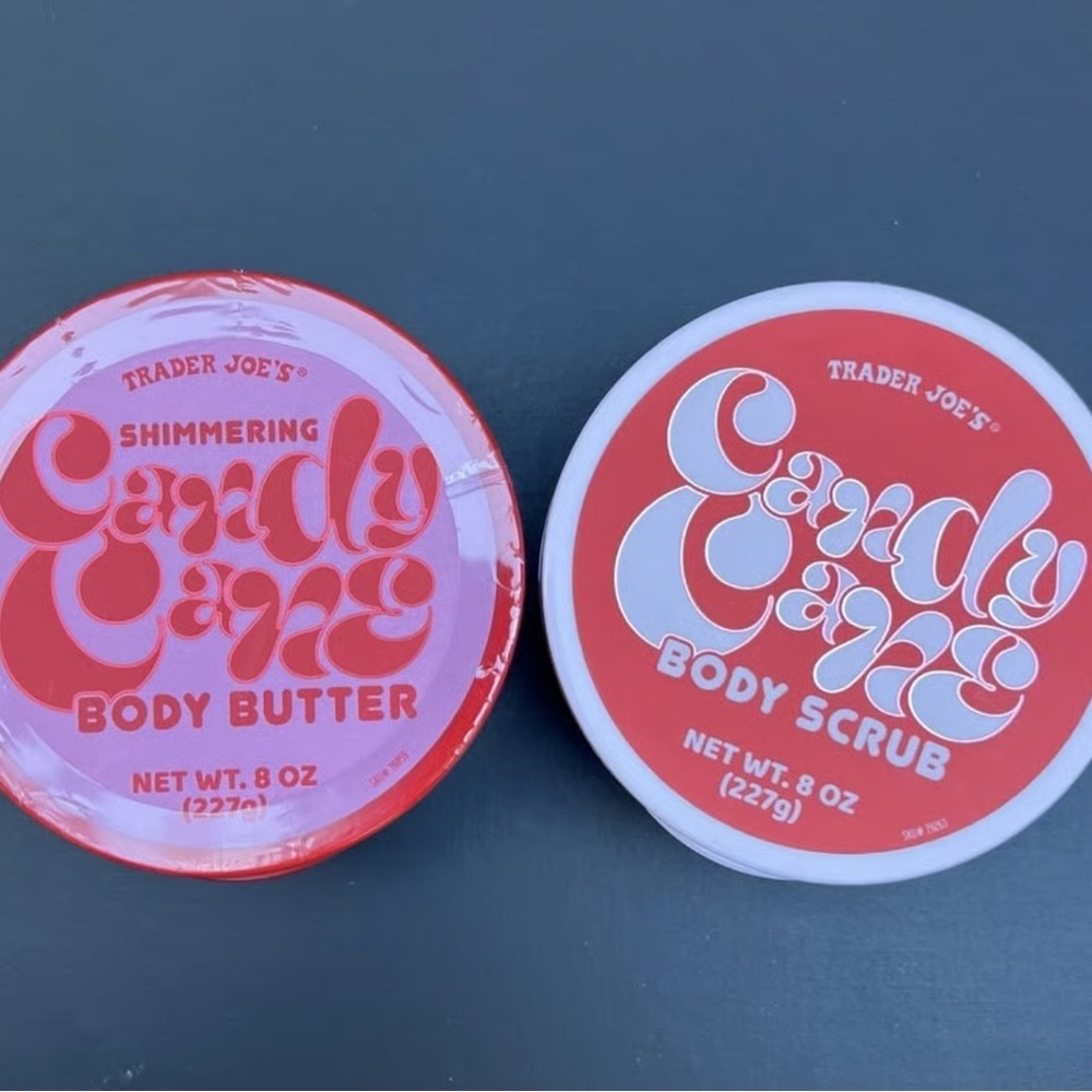 Candy Cane Body Butter and Scrub Set - Trader Joe’s